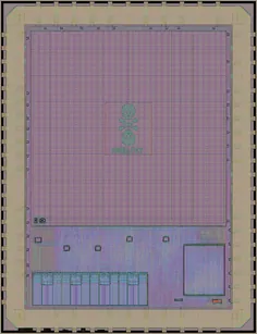 Layout render of SkullFET