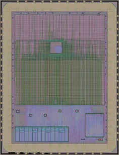 Layout render of HyperRAM controller