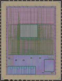 Layout render of Tiny user project: inverter