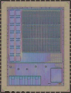 Layout render of Ophelia eFPGA