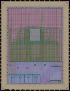 Layout render of 74181 ALU