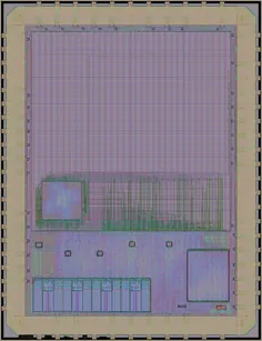 Layout render of ALU (paper)
