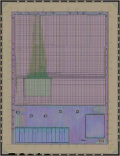 Layout render of GF180 state machine