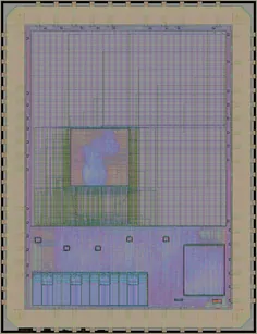 Layout render of SPELL for GF180