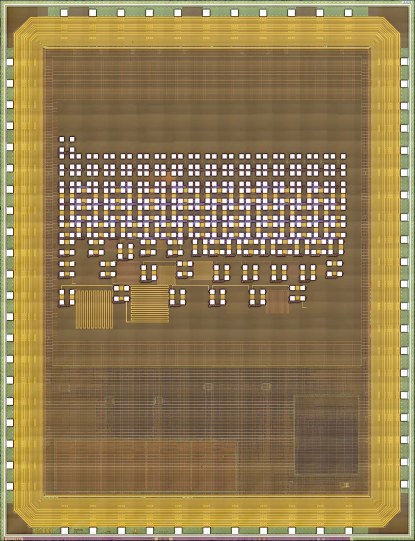 Die photograph of 0001 by John McMaster