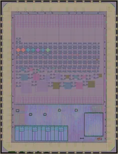 Layout render of LibreSilicon Danube River test tile