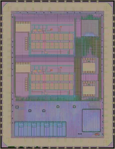 Layout render of Fitbit test IC 1