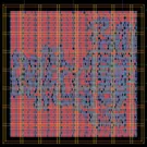 Layout render of Cell test: AS 7-track 3.3 V cells, second copy