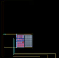 Layout render of TT GF180mcuD Testbuffer
