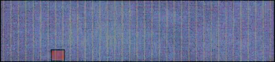 Layout render of TinyQV RISC-V SoC