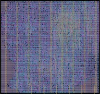 Layout render of Hardware Entropy Explorer: UART/SPI TRNG and PUF (Analog)