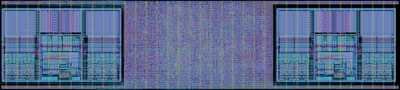 Layout render of Minimal RV32E SoC with UART Loader