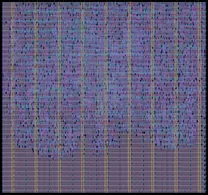 Layout render of Neuromorphic Spike Codec (GF180)
