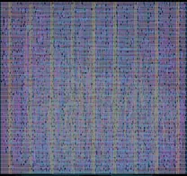 Layout render of wafer.space Logo VGA Screensaver