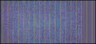 Layout render of Spiking Neural Network WTA Inference Engine (GF180)