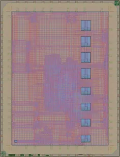 Layout render of openframe_caravel_picorv32