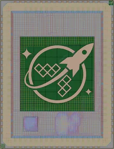 Layout render of wafer.space Logo