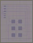Layout render of Flip Chip pad test version 1