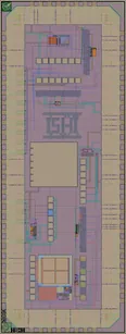 Layout render of ISHI-KAI multi-project die 2