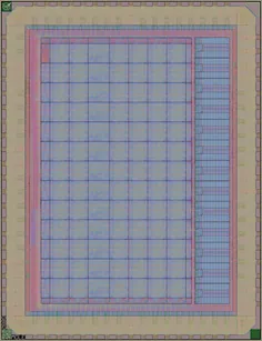 Layout render of FABulous FPGA