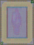 Layout render of FOSSi open-source replacement for Z80 classic 8-bit CPU (0.5 x 0.5 slot)