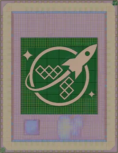 Layout render of wafer.space Logo